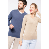Heren pullover met v-hals